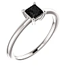 Bague de fiançailles en or avec diamant noir 0,50 ct - 0,85 ct - modèle i71863
