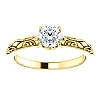 Anello di fidanzamento in oro con diamante brillante certificato GIA - modello i71906