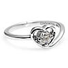 Anillo de compromiso de oro con forma de corazón y diamante de 0,15 ct a 0,25 ct - modelo i1677