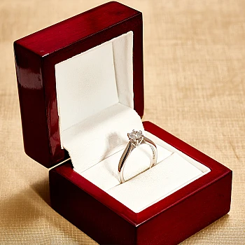 Bague de fiançailles en or 18 carats ou en platine avec diamant certifié GIA de 0,30 ct ou 0,40 ct - modèle i1766v2