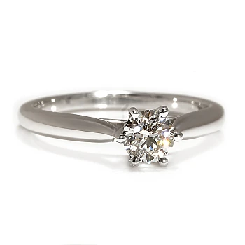 Bague de fiançailles en or 18 carats ou en platine avec diamant certifié GIA de 0,30 ct ou 0,40 ct - modèle i1766v2