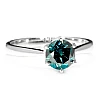 Gouden verlovingsring met blauwe diamant i1867db 0,30 ct - 0,50 ct