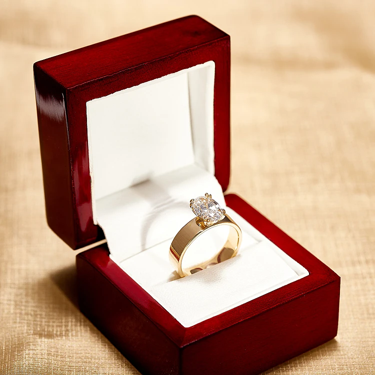 Gouden verlovingsring met ovale diamant GIA 1.00ct - model i2435