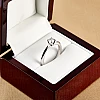 Anillo de compromiso de oro de 18k o platino con diamante certificado por GIA de 0,50 ct o 0,70 ct - modelo i3074