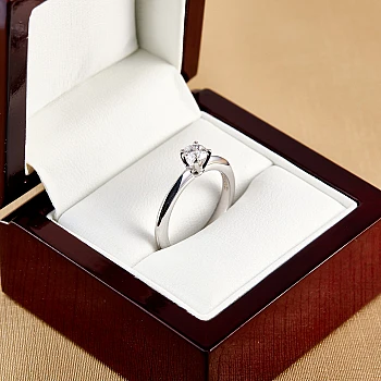 Bague de fiançailles en or 18 carats ou en platine avec diamant certifié GIA de 0,50 ct ou 0,70 ct - modèle i3074
