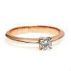 Anillo de compromiso de oro de 18k o platino con diamante certificado por GIA de 0,50 ct o 0,70 ct - modelo i3074