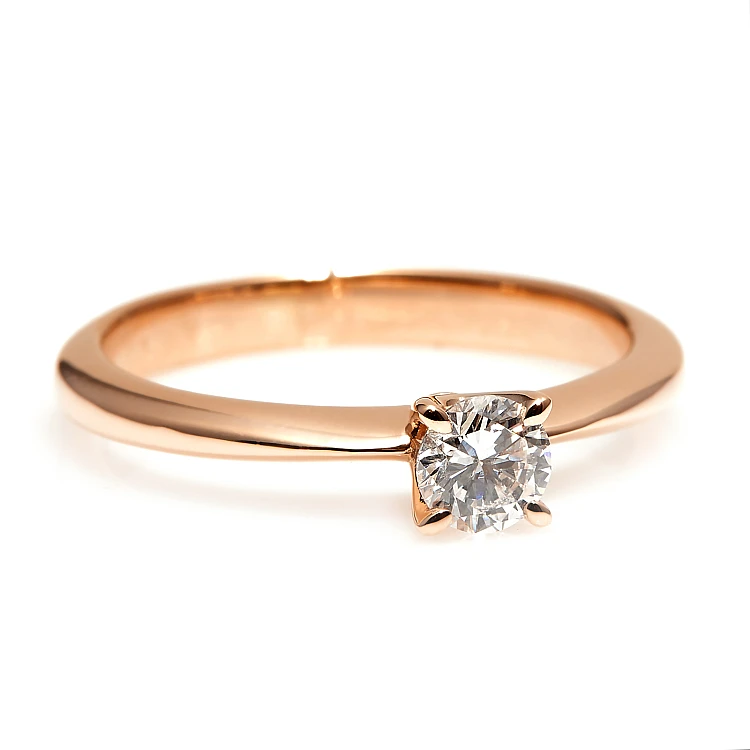 Anillo de compromiso de oro de 18k o platino con diamante certificado por GIA de 0,50 ct o 0,70 ct - modelo i3074