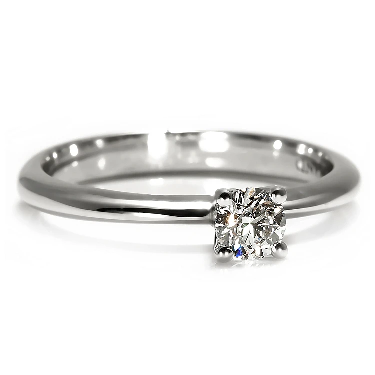 Anillo de compromiso de oro de 18k o platino con diamante certificado por GIA de 0,50 ct o 0,70 ct - modelo i3074