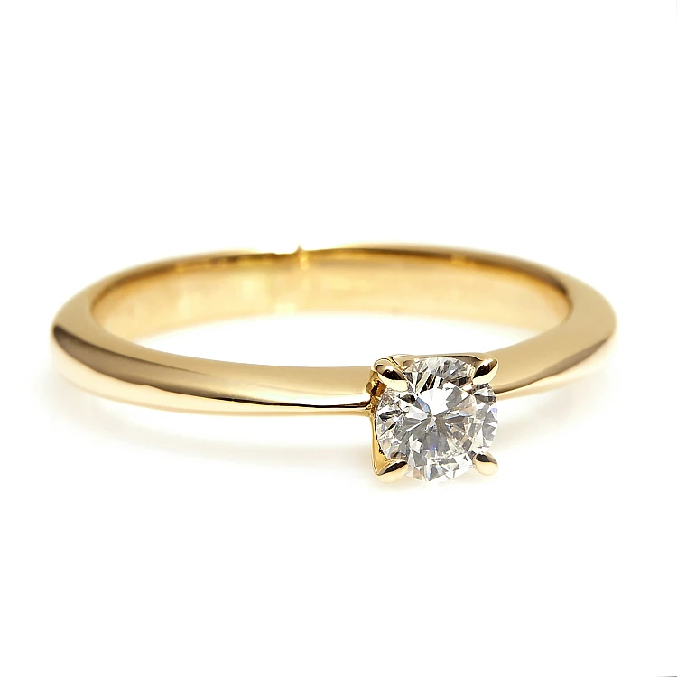 Anillo de compromiso de oro de 18k o platino con diamante certificado por GIA de 0,50 ct o 0,70 ct - modelo i3074