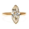 Gouden verlovingsring met kleurloze markiesdiamant GIA-gecertificeerd 1,00ct - model i4454