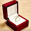 Bague de fiançailles classique en or 18 carats ou en platine avec diamant rond certifié GIA de 1,00 ct - modèle i4460
