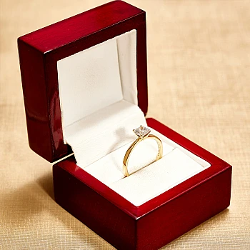 Bague de fiançailles classique en or 18 carats ou en platine avec diamant rond certifié GIA de 1,00 ct - modèle i4460