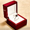 Anello di fidanzamento in platino con diamante nero certificato IGI - modello i4617