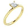 Anillo de compromiso de oro con diamante incoloro de 0,30 ct o 0,40 ct con certificación GIA - modelo i71626