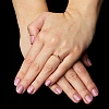 Trendy ring s210 in Gold or Platinum with Natural Diamonds