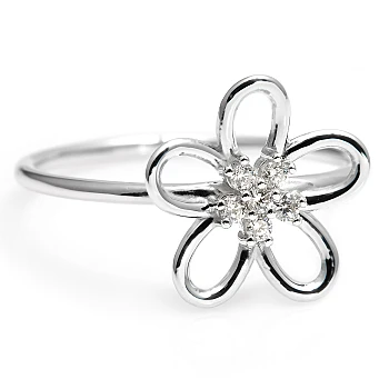 Bague tendance en or avec diamants naturels - modèle s230