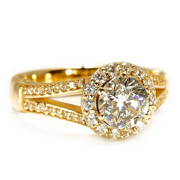 Anello di fidanzamento i122311DiDi in oro con diamanti - GIA 0,50 ct - 0,70 ct