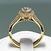 Anello di fidanzamento i122311DiDi in oro con diamanti - GIA 0,50 ct - 0,70 ct