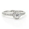 Bague de fiançailles en platine avec diamant central certifié GIA de 0,50 ct ou 0,70 ct et diamants secondaires - modèle i122699
