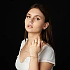 Bague de fiançailles en or avec diamant noir et diamants - modèle i122995