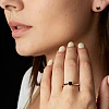 Bague de fiançailles en or avec diamant noir et diamants - modèle i122995