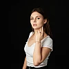Bague de fiançailles en or avec diamant noir et diamants - modèle i164