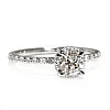 Anillo de compromiso de oro de 18k o platino con diamante central certificado por GIA de 0,50ct o 0,70ct y diamantes secundarios - modelo i164