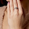 18k Gold Engagement Ring with GIA Certified Emerald Diamond - model i1859