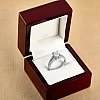 18k Gold Engagement Ring with GIA Certified Emerald Diamond - model i1859