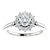 GIA certified Round Diamond Gold Engagement Ring - model i71606