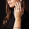 Anillo de compromiso de oro con diamante negro princesa y diamantes - modelo i72000