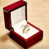 Verlovingsring van 18 karaats goud of platina met een GIA-gecertificeerde centrale diamant van 0,30 ct of 0,40 ct en secundaire diamanten - model Celeste