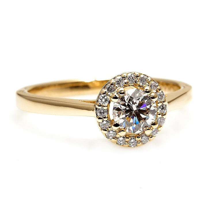 i030DiDi Gold-Verlobungsring mit Diamanten – GIA 0,30 ct – 0,40 ct