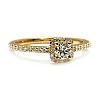 18k Gold Engagement Ring with GIA Certified Brilliant Diamond - model i1420