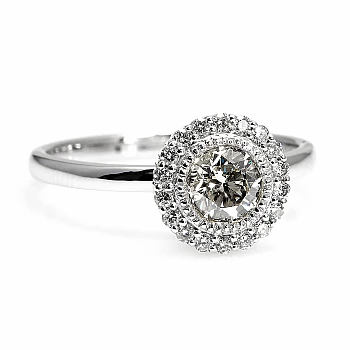 i2887DiDi Anello di fidanzamento in oro con diamanti - GIA 0,30 ct - 0,40 ct
