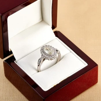 Vintage 18k Gold or Platinum Engagement Ring with Oval Diamond GIA Certified 0.50ct or 0.70ct - model i2938