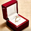 Bague de fiançailles Halo en or avec diamant Para cultivé en laboratoire, certificat IGI - modèle i2989v2