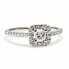 Engagement ring i325dipdi in Gold with Princess Diamond and Diamonds