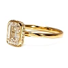 Verlobungsring aus 18-karätigem Gold mit GIA-zertifiziertem Smaragd-Diamanten - Modell i4522