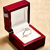 18k Gold Engagement Ring with GIA Certified Emerald Diamond - model i4701