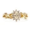 Nature-inspired Engagement Ring in 18k Gold or Platinum with 1.00ct GIA Certified Oval Diamond - model i4708
