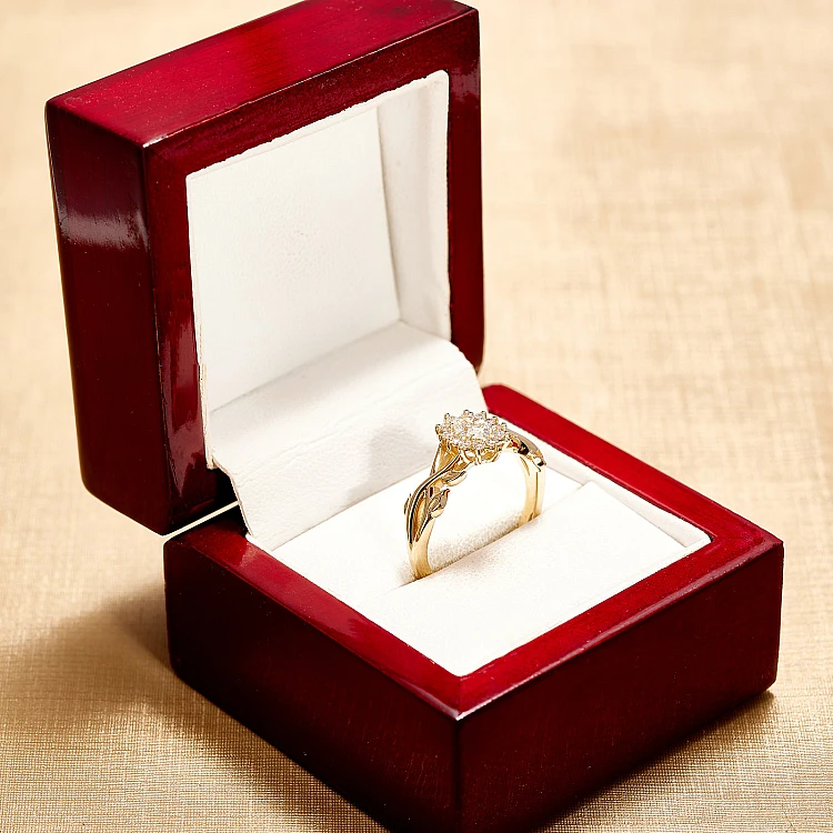 Nature-inspired Engagement Ring in 18k Gold or Platinum with 1.00ct GIA Certified Oval Diamond - model i4708