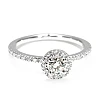GIA certified Round Diamond Gold Engagement Ring - model i884