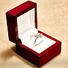 Geschenkring aus 18-karätigem Weißgold mit farblosen Diamanten – Modell Flora