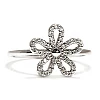 Geschenkring aus 18-karätigem Weißgold mit farblosen Diamanten – Modell Flora