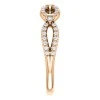Anillo de regalo de oro con diamantes - modelo i122841