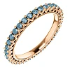 Geschenkring i123391db in Gold oder Platin mit blauen Diamanten