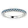 Geschenkring i123391db in Gold oder Platin mit blauen Diamanten
