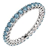 Geschenkring i123593db in Gold oder Platin mit blauen Diamanten