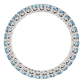 Geschenkring i123593db in Gold oder Platin mit blauen Diamanten